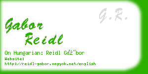 gabor reidl business card